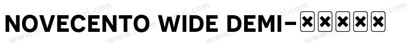 novecento wide demi字体转换